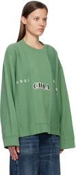 MM6 Maison Margiela Green Band Sweatshirt