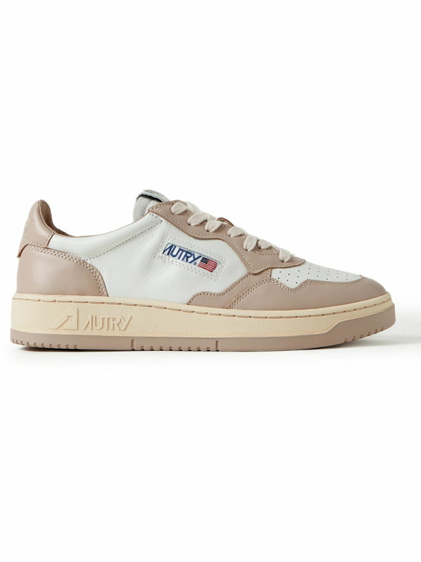 Photo: Autry - Medalist Low Two-Tone Leather Sneakers - White