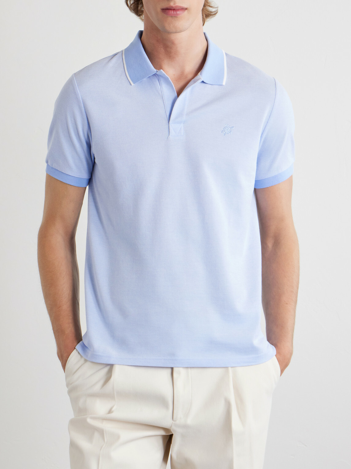 Vilebrequin - Palatin Cotton-Piqué Polo Shirt - Blue