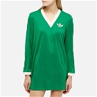 Adidas Women's Adicolor 70s Cali T-Shirt Dress in Green
