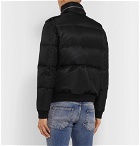 SAINT LAURENT - Quilted Shell Hooded Down Jacket - Black
