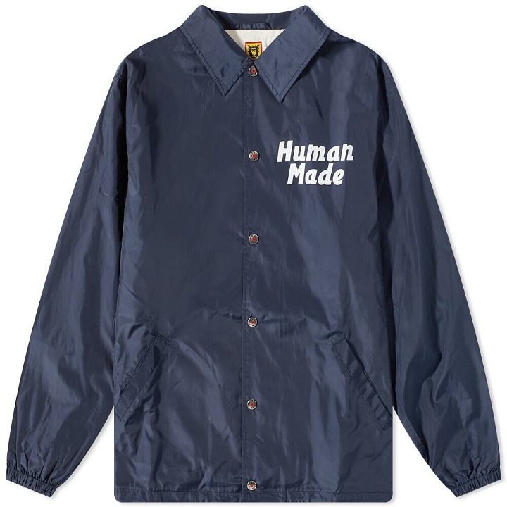 Photo: Human Made Men's Printed Coach Jacket in Navy