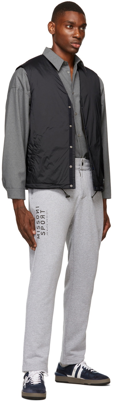 Missoni Sport Grey Logo Lounge Pants