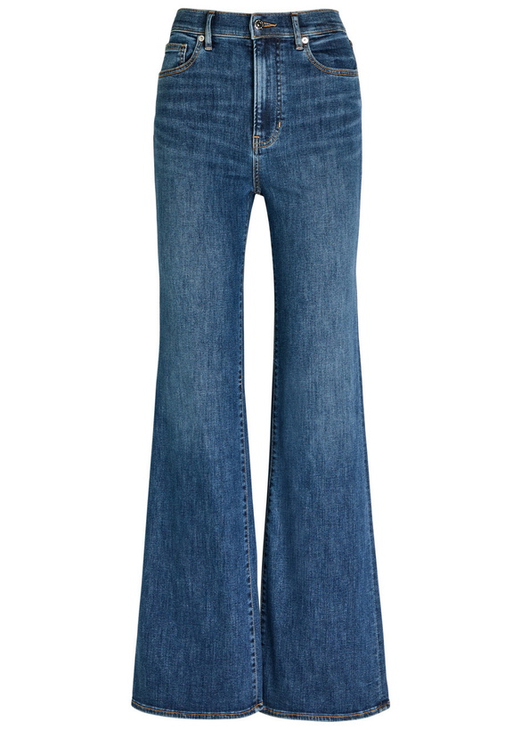 Photo: Veronica Beard Crosbie Flared-leg Jeans Denim