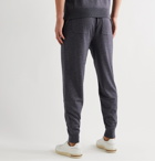 Loro Piana - Portland Tapered Mélange Cashmere and Silk-Blend Sweatpants - Gray