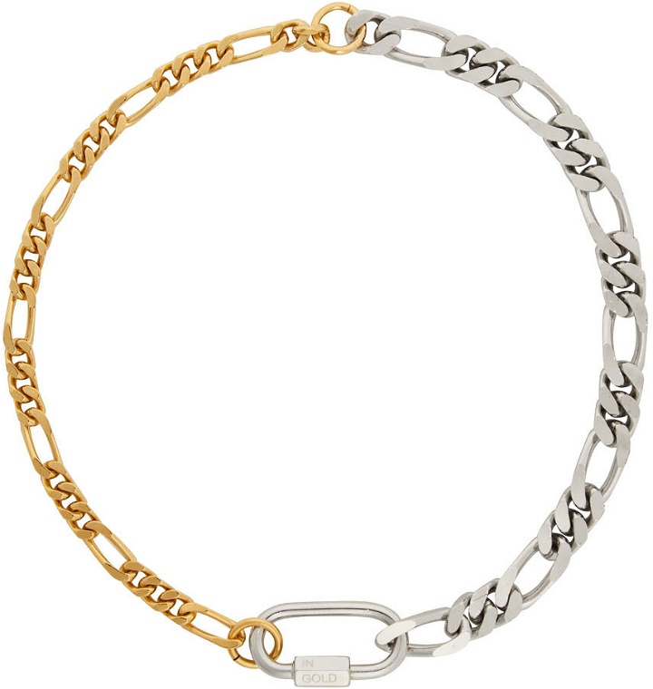 Photo: IN GOLD WE TRUST PARIS Gold & Silver Curb Chain Necklace