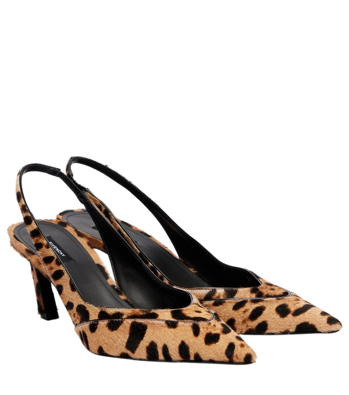 Photo: Givenchy Leopard-print calf hair slingback sandals