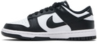 Nike White & Black Dunk Low Sneakers