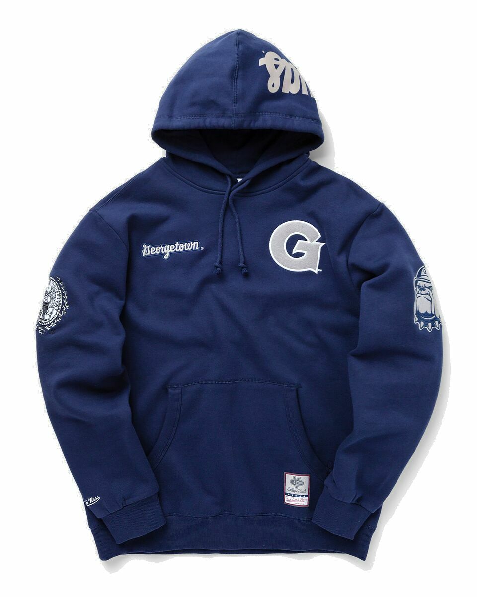 Photo: Mitchell & Ness Ncaa M&N City Collection Fleece Hoodie Georgetown Blue - Mens - Hoodies