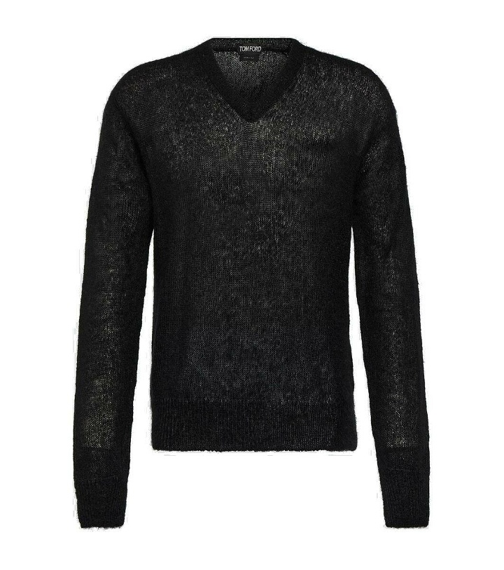 Photo: Tom Ford Open mohair-blend sweater
