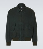 A.Presse Vintage silk and cotton bomber jacket