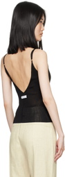 JACQUEMUS Black La Casa 'La maille Spallina' Tank Top