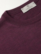 Canali - Slim-Fit Merino Wool Sweater - Burgundy