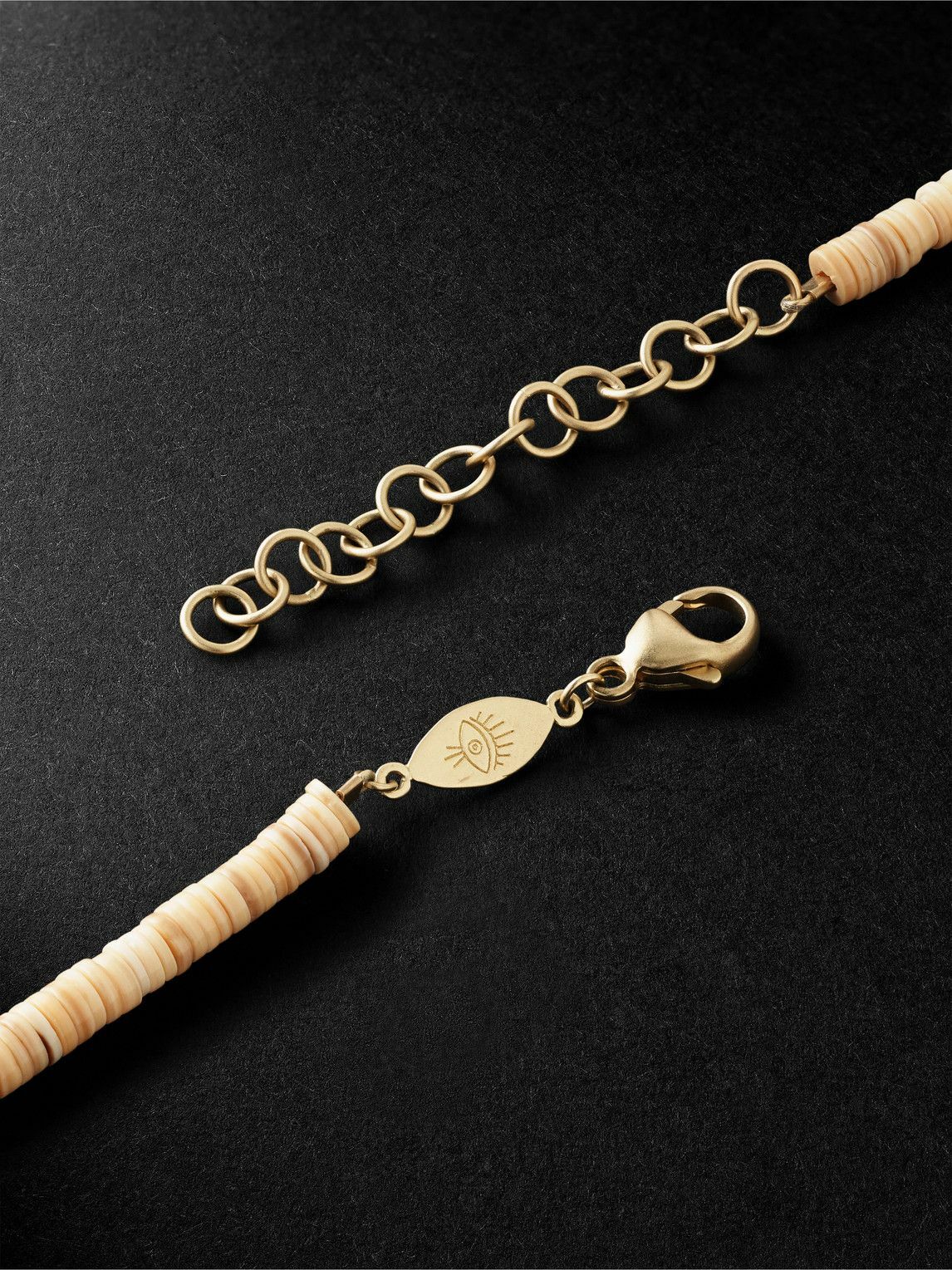 Jacquie Aiche - Gold, Opal and Heishi Shell Beaded Pendant Necklace