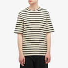 Jil Sander+ Men's Jil Sander Plus Stripe Knit T-Shirt in Bluejay