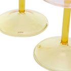 HAY Tint Wineglass - Set Of 2 in Pink/Yellow