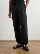 Aimé Leon Dore - Straight-Leg Logo-Print Cotton-Jersey Sweatpants - Black