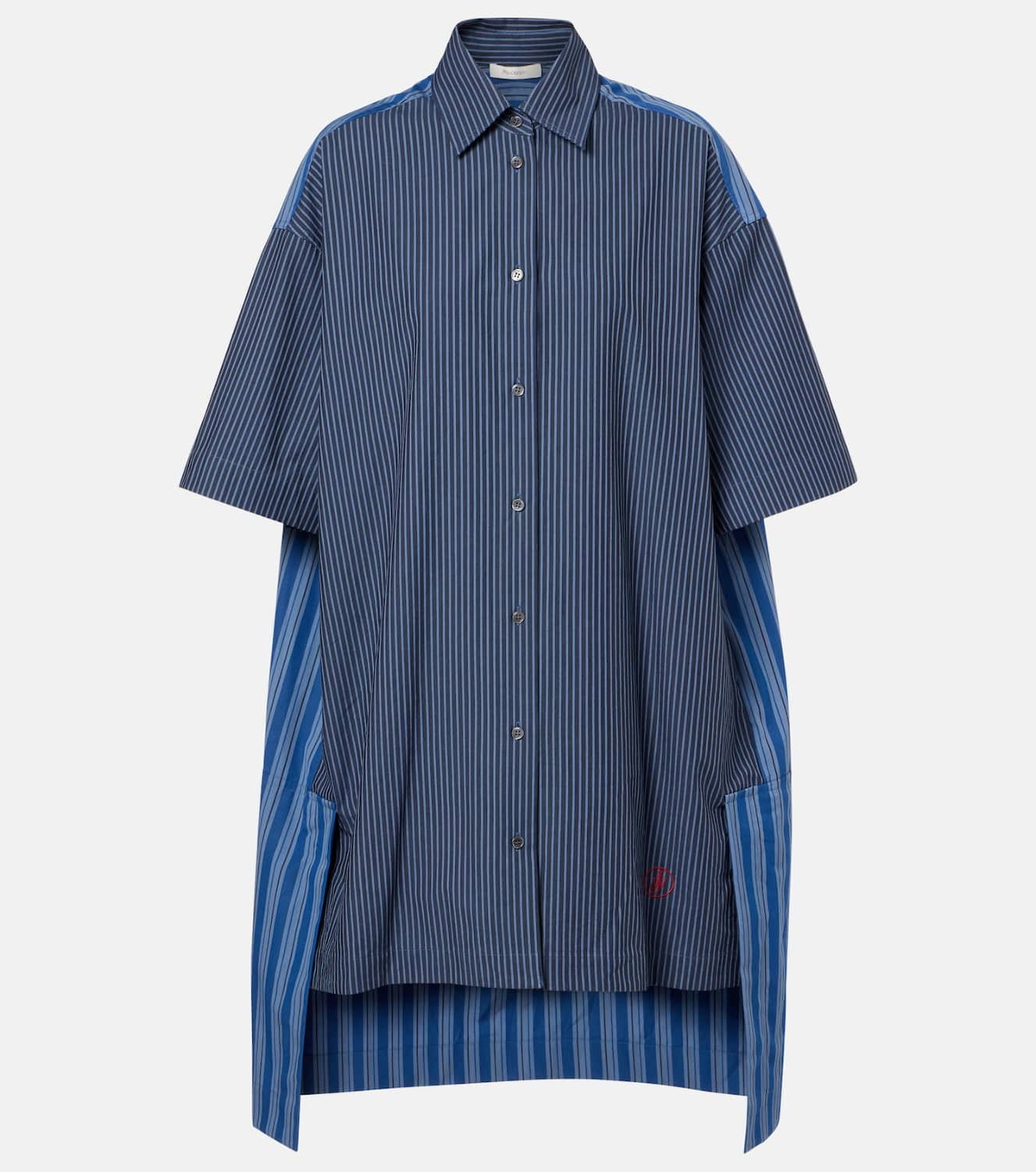 JW Anderson Striped cotton poplin shirt dress