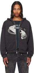 Enfants Riches Déprimés Black Holy Bible 'Assemblage' Baggy Zip Hoodie