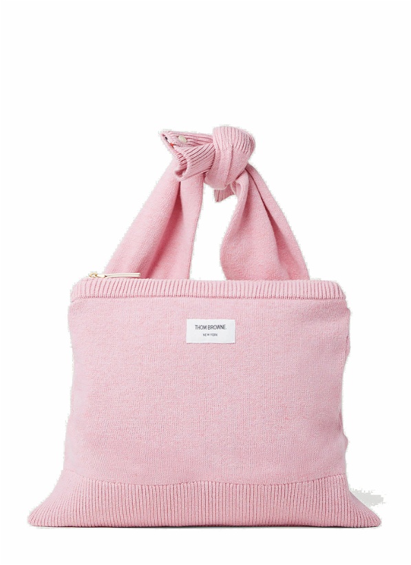 Photo: Thom Browne - Sweater Shoulder Bag in Pink