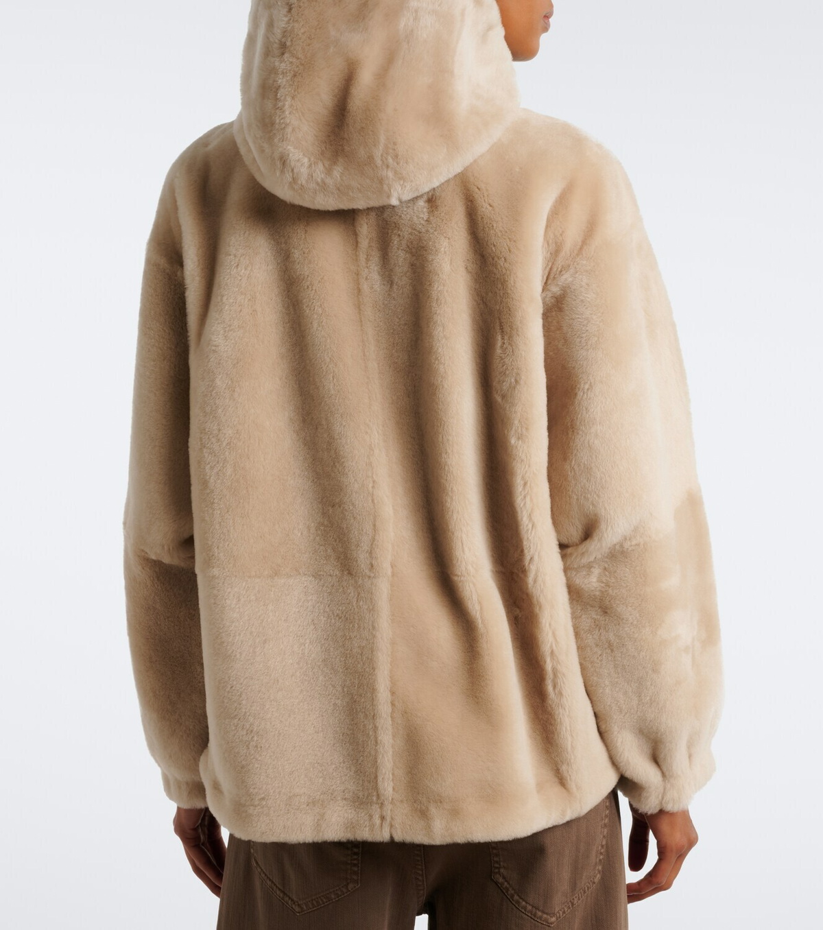 Brunello Cucinelli Monili hooded shearling jacket
