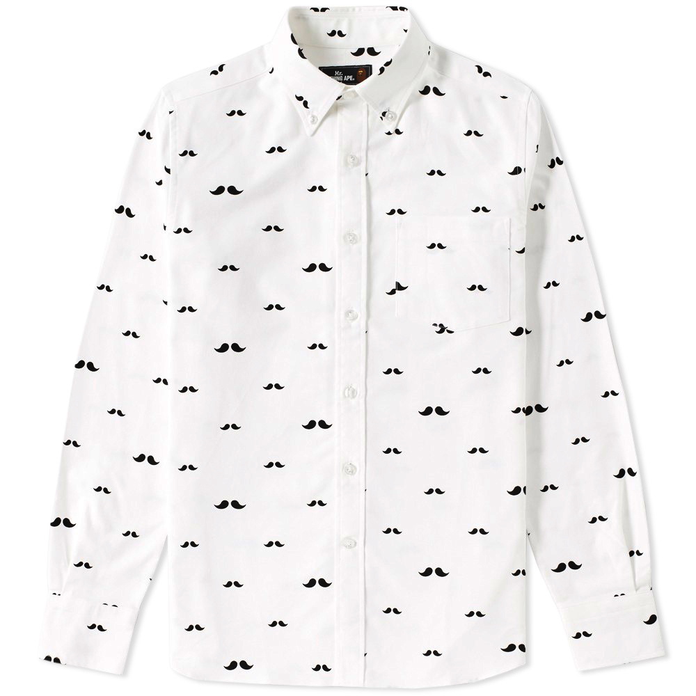 Mr. Bathing Ape Pattern Oxford Shirt A Bathing Ape