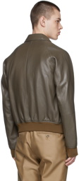 TOM FORD Taupe Leather Jacket