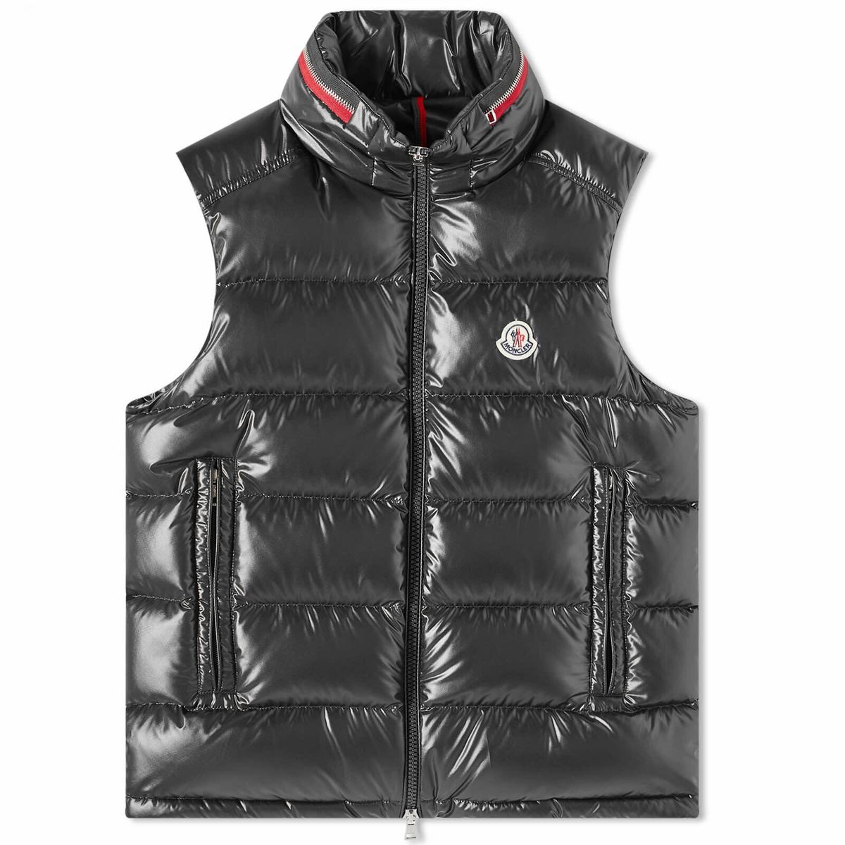 Moncler gilet cheap with hood mens