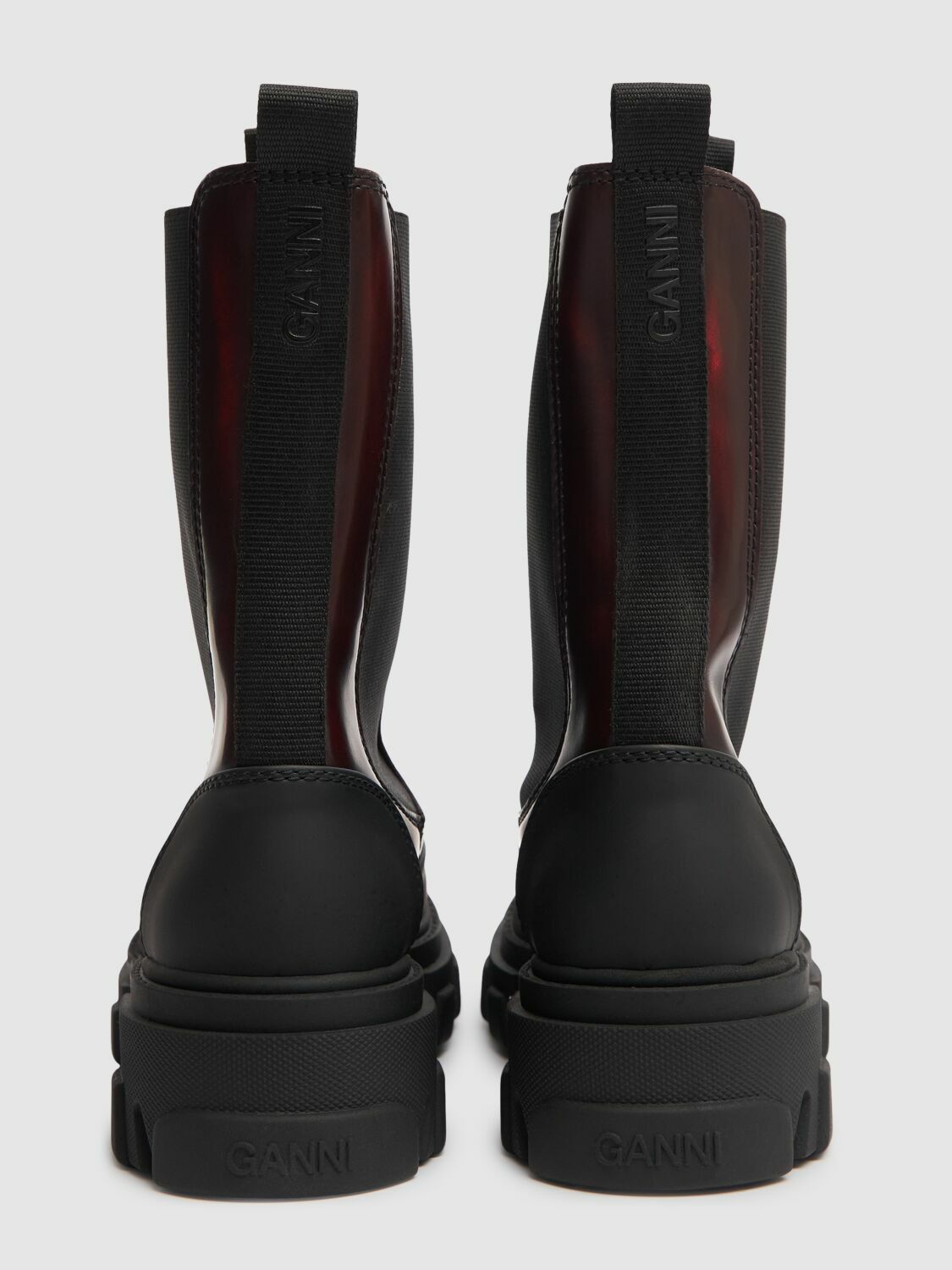 GANNI 50mm Mid Cleated Chelsea Boots