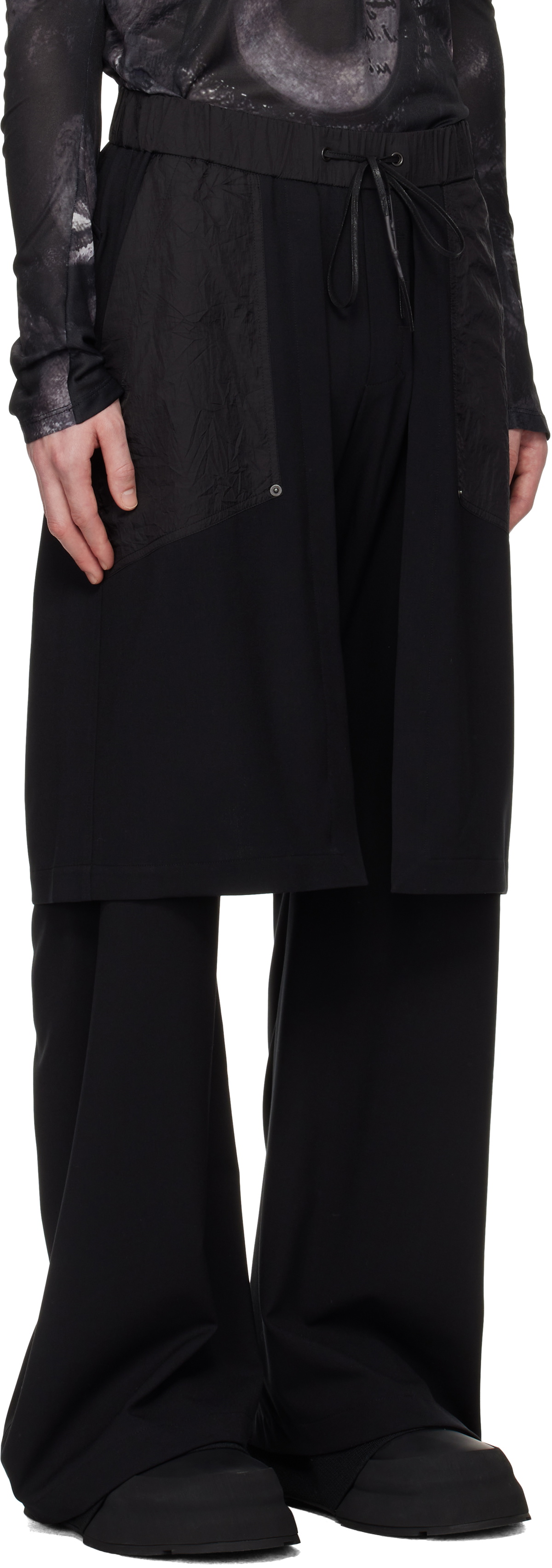 CARNET-ARCHIVE Black Skirt Trousers