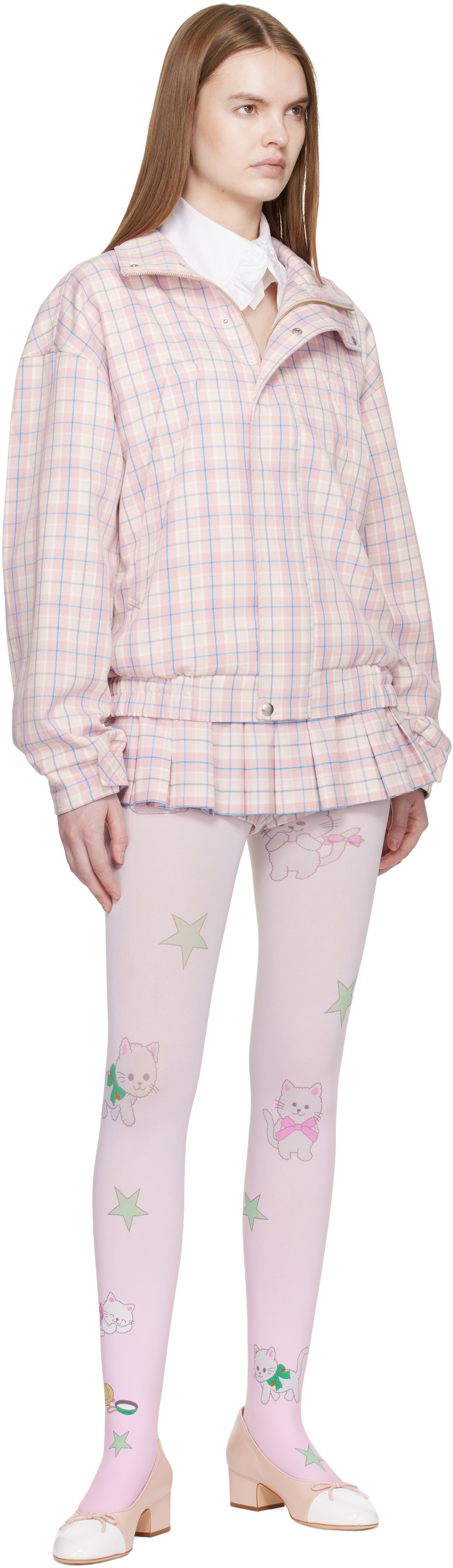 Sandy Liang Pink Papas Jacket