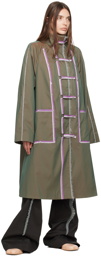 Kiko Kostadinov Green Aketon Coat