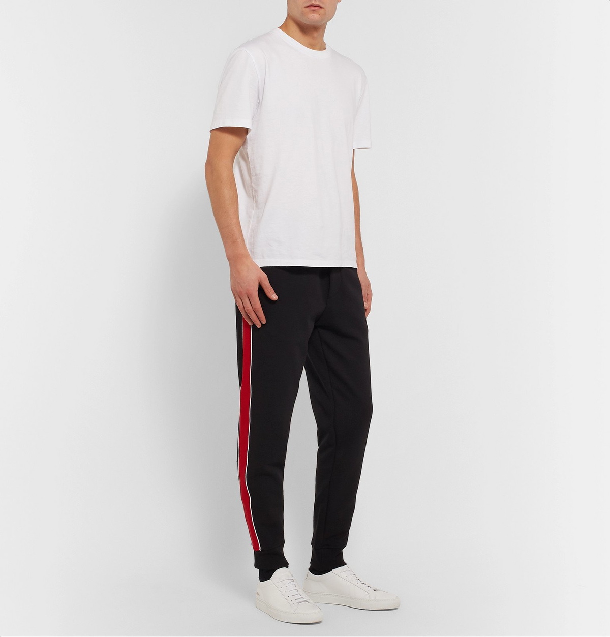 Polo Ralph Lauren - Tapered Striped Jersey Track Pants - Black