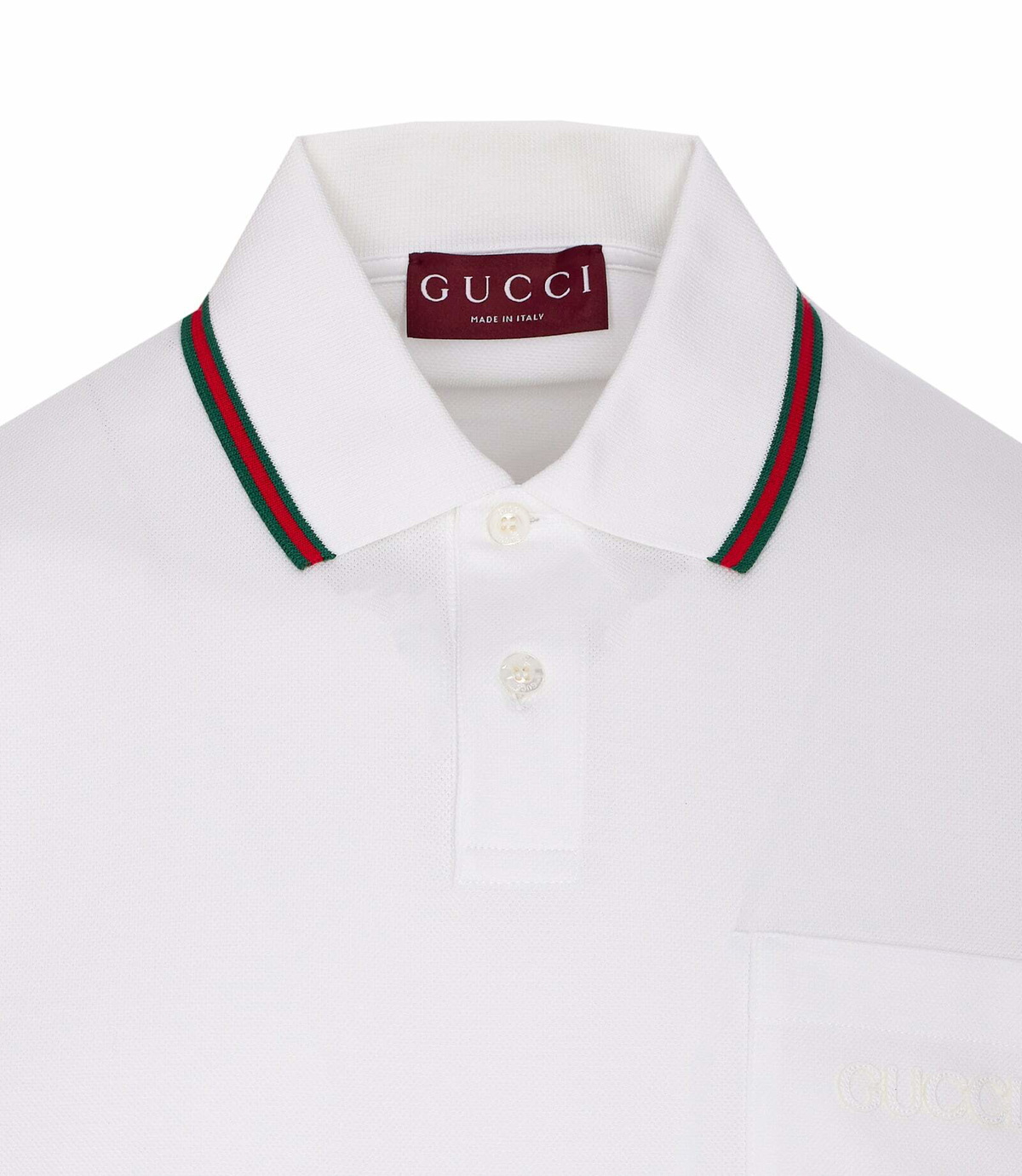 Gucci Cotton Embroidery Polo Shirt Gucci