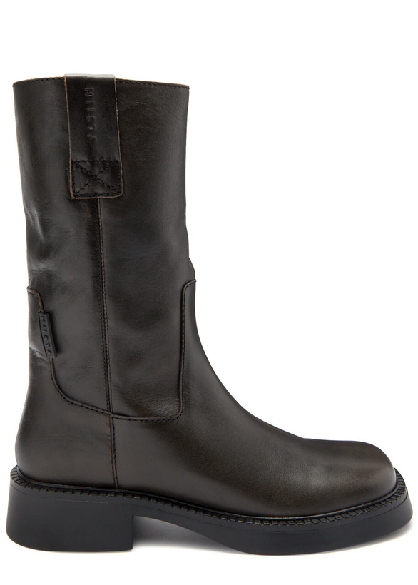 Photo: Miista Aron Leather Ankle Boots Brown