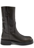 Miista Aron Leather Ankle Boots Brown