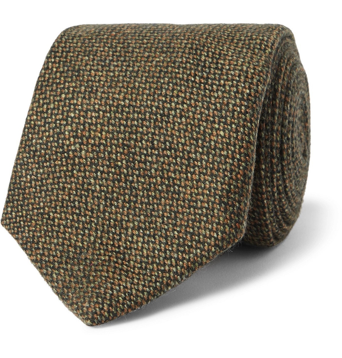 Photo: Purdey - 8cm Cashmere-Tweed Tie - Green