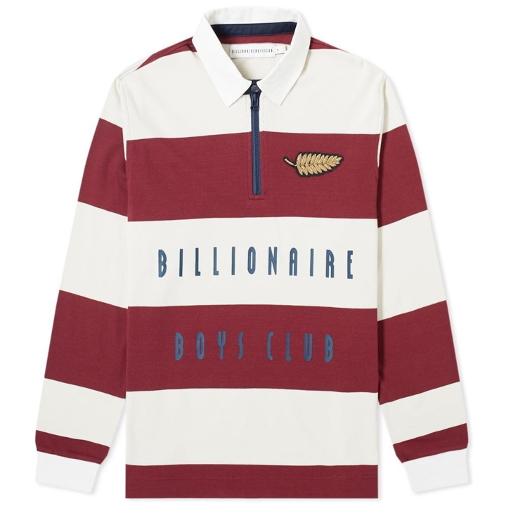 Photo: Billionaire Boys Club Striped Zip Rugby Shirt