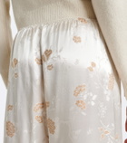 Dôen Lavona floral jacquard wide-leg pants
