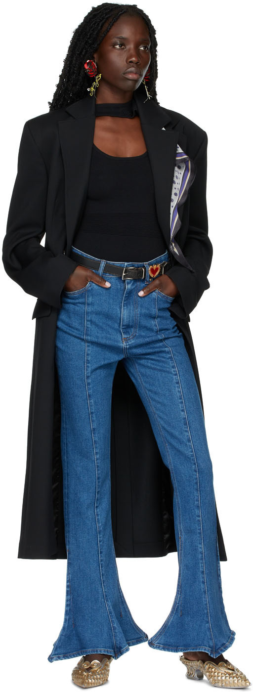 Y/Project Black Three Collar Bodysuit