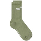 Axel Arigato Men's Logo Tube Sock in Desert Sage