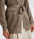 Missoni Knitted lamé wrap cardigan