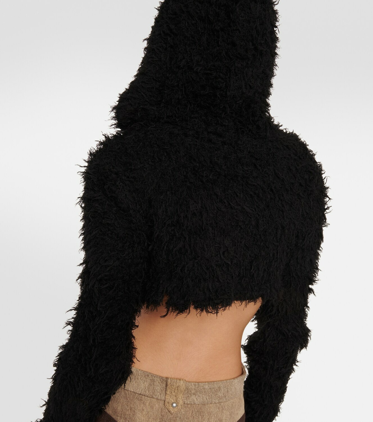 Didu Distressed cropped hoodie