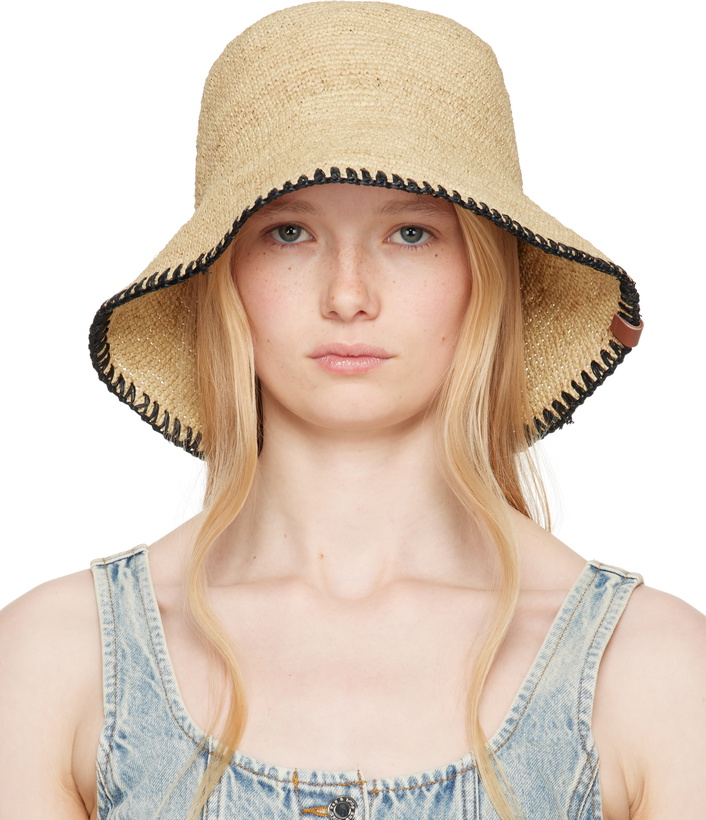 Photo: rag & bone Beige Jade Rollable Raffia Bucket Hat