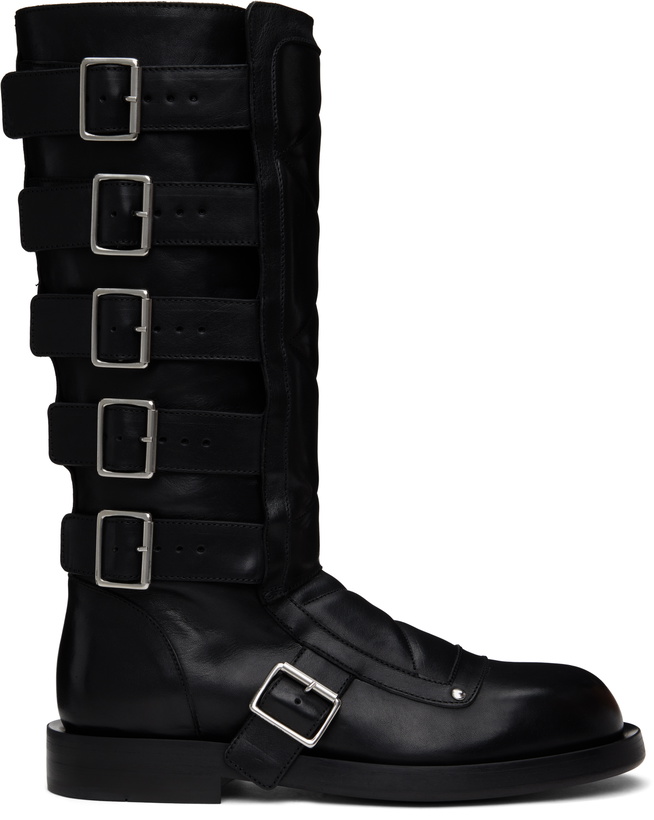 Photo: Ann Demeulemeester Black Jace Biker Boots