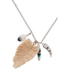 Isabel Marant Silver and Blue Sautoir Necklace
