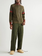 Wales Bonner - Earth Straight-Leg Cotton-Gabardine Cargo Trousers - Green