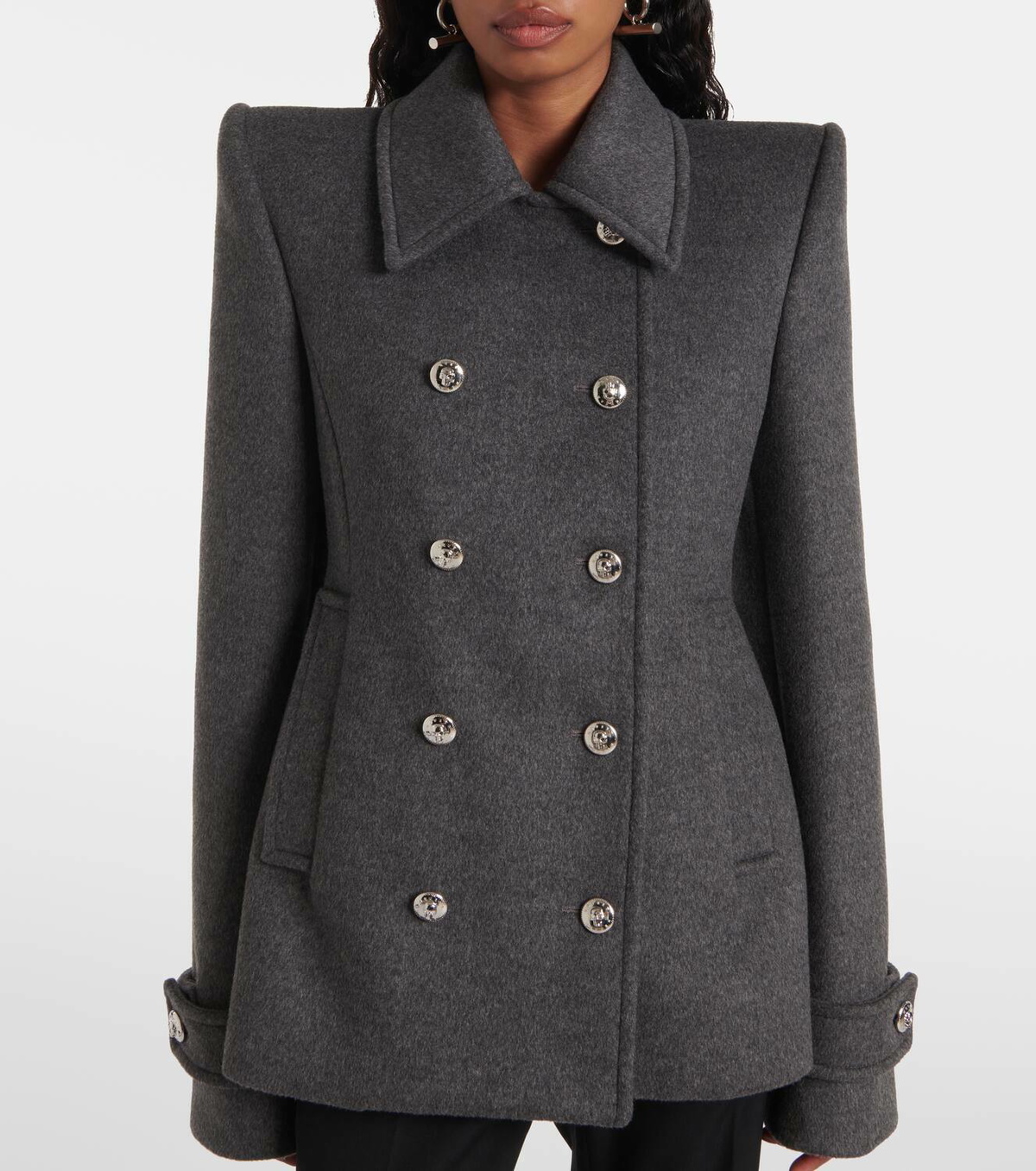 Alexander McQueen Wool and cashmere peacoat Alexander McQueen