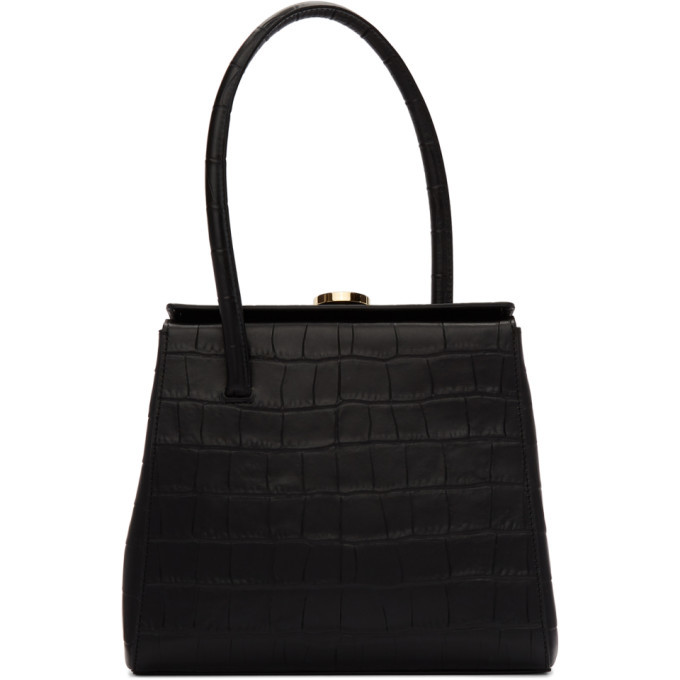 Rainbow Bag Black Croc-Embossed - Little Liffner