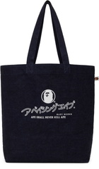 BAPE Navy Denim Tote